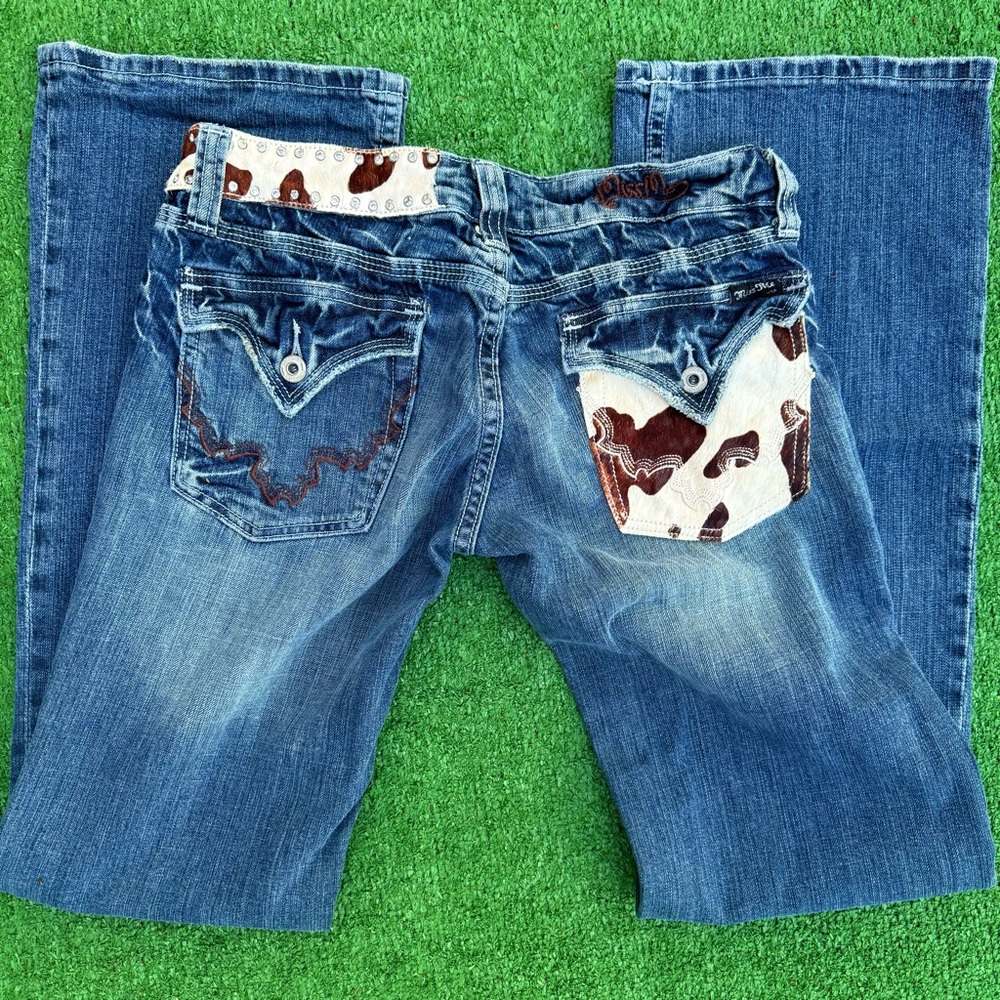 Miss Me Cowhide Bootcut Jeans size 30